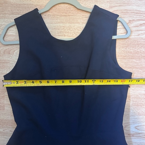 Lands' End‎ Blue Sheath Midi Dress Halter Sleeveless Size 12 - Picture 5 of 7